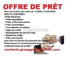 OFFRE DE PRÊT